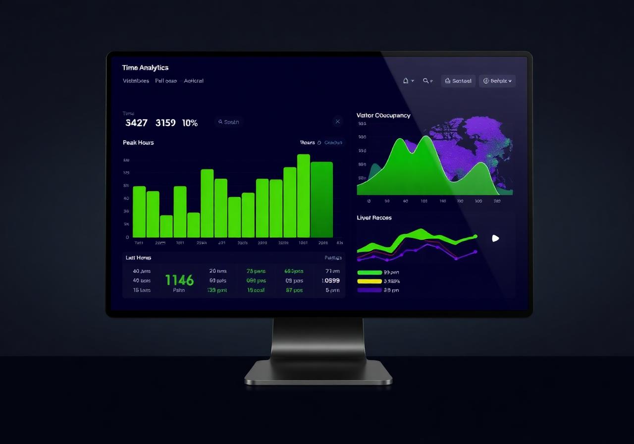 Real-time visitor dashboard
